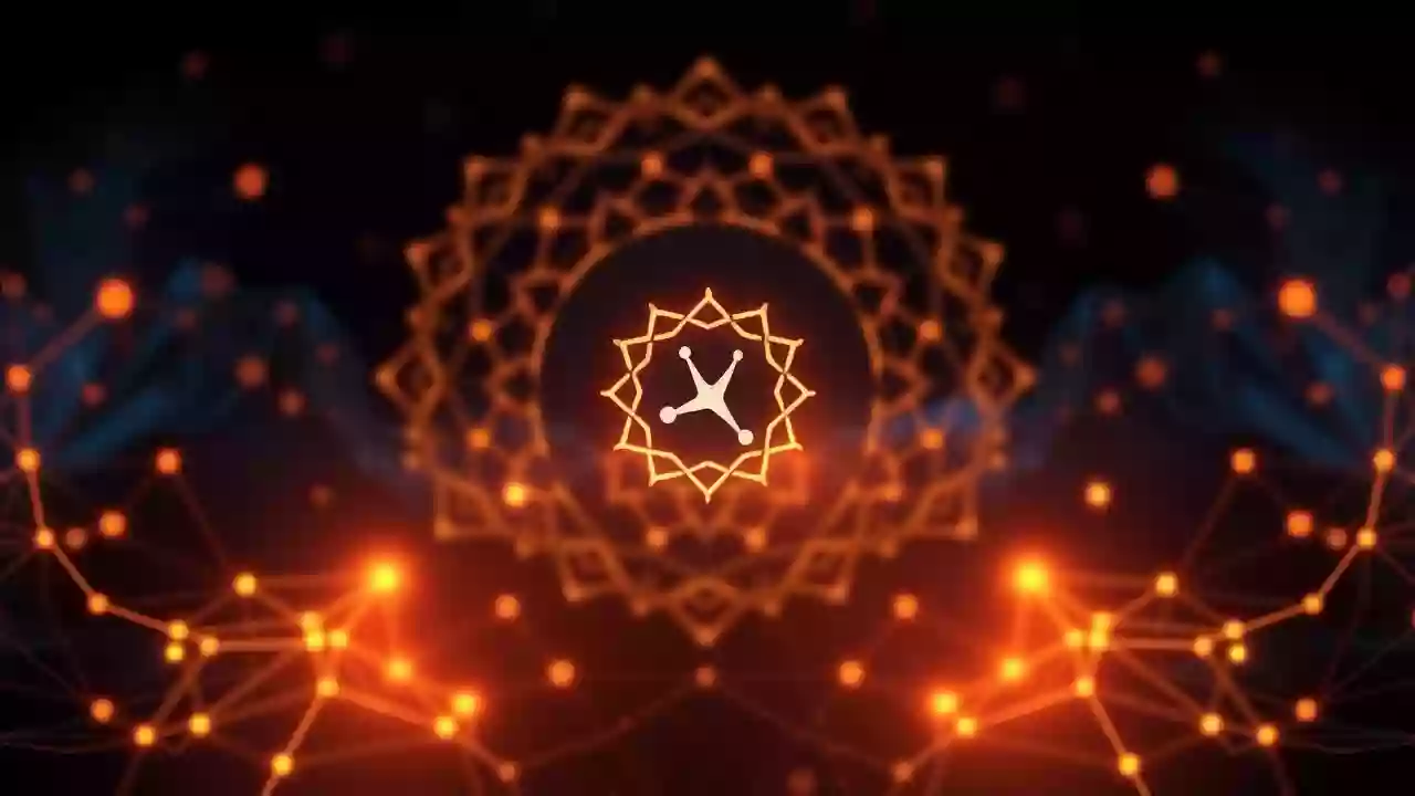 Abstract digital finance graphic for Shiba Inu vs XRP, with blockchain elements and Indian patterns.