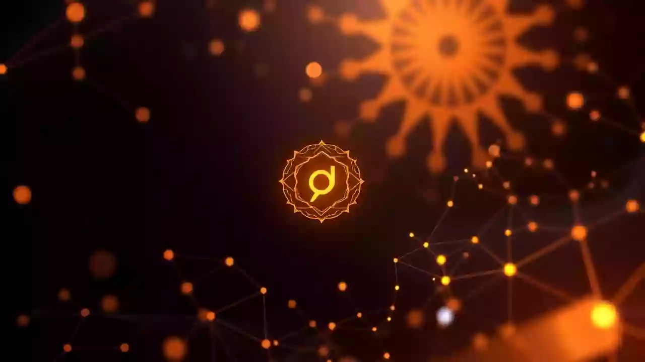 Abstract blockchain tech, vibrant Indian patterns, comparing Solana and XRP for digital finance.