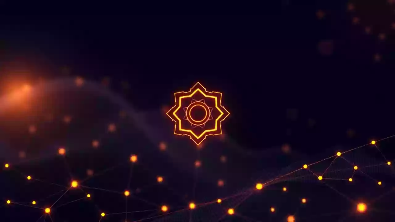 SUI vs XRP comparison: Blockchain finance, tech, Indian patterns, and an abstract icon.