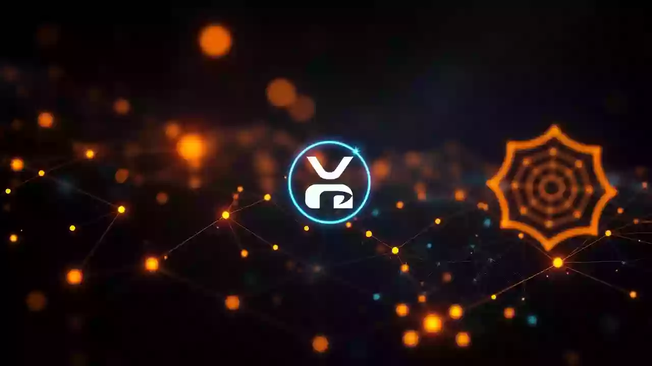 Abstract XRP icon, blockchain technology, and digital finance with subtle Indian-inspired patterns.