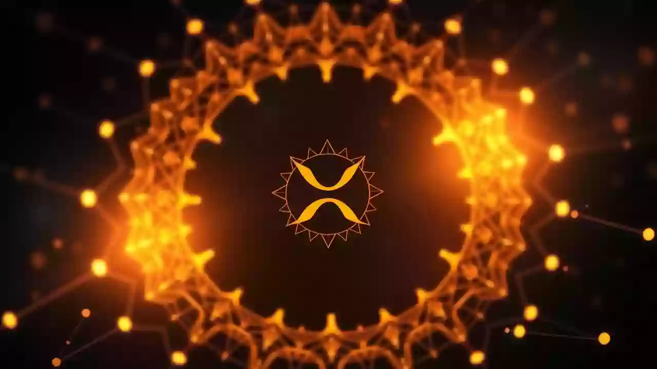 Digital finance comparison of XLM vs XRP, with blockchain tech and subtle Indian cultural aesthetics.