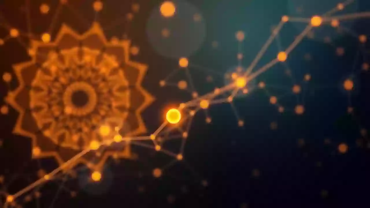 Vibrant Indian-themed graphic depicting XRP, blockchain technology, and digital finance.