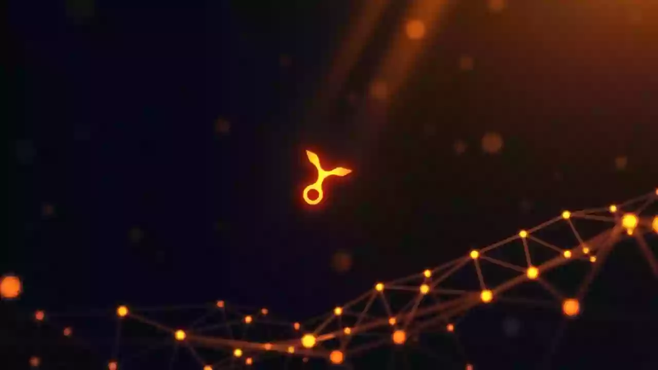 Abstract XRP icon, blockchain tech, digital finance valuation with subtle Indian patterns.