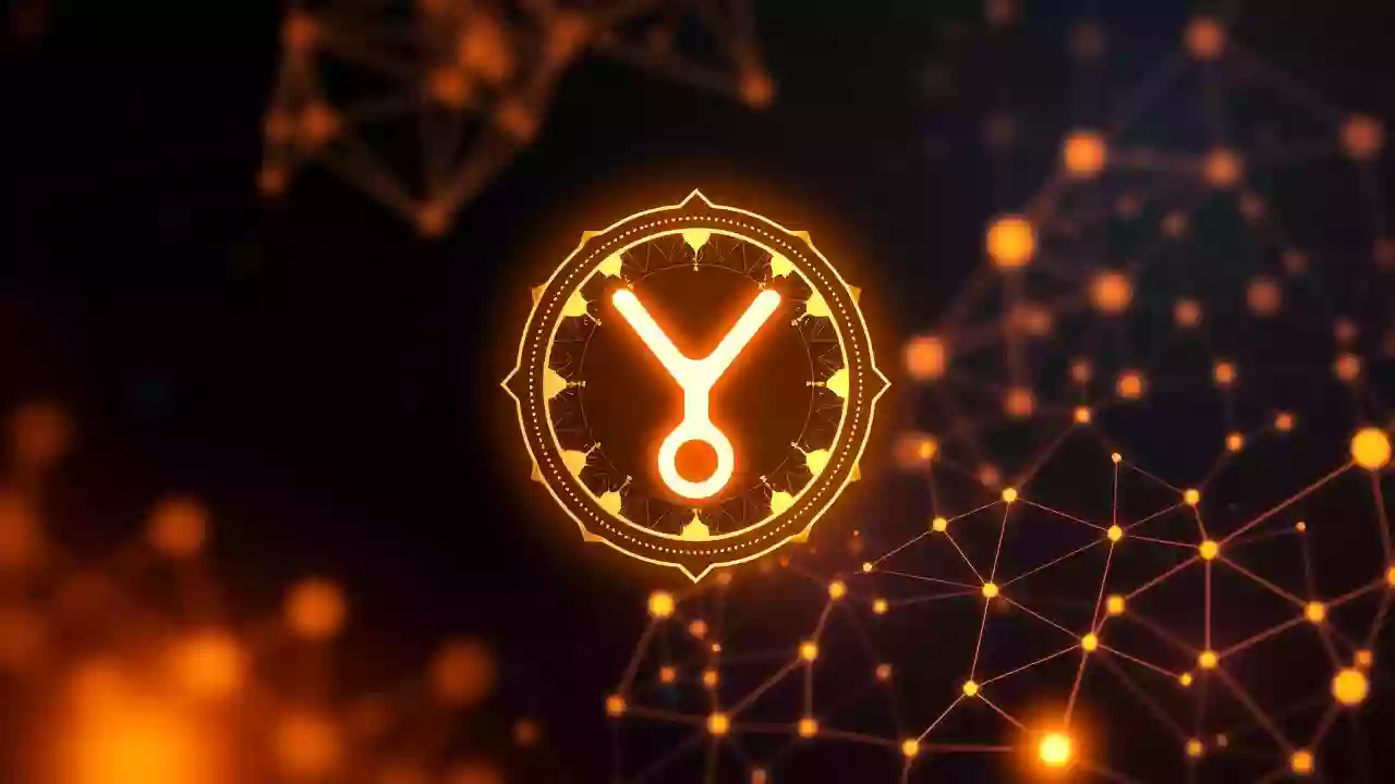 Abstract XRP icon, blockchain tech, digital finance, with subtle Indian patterns.