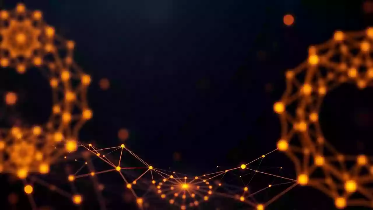 Digital XRP icon, blockchain network, and financial graphs in rich, subtly Indian-inspired colors.